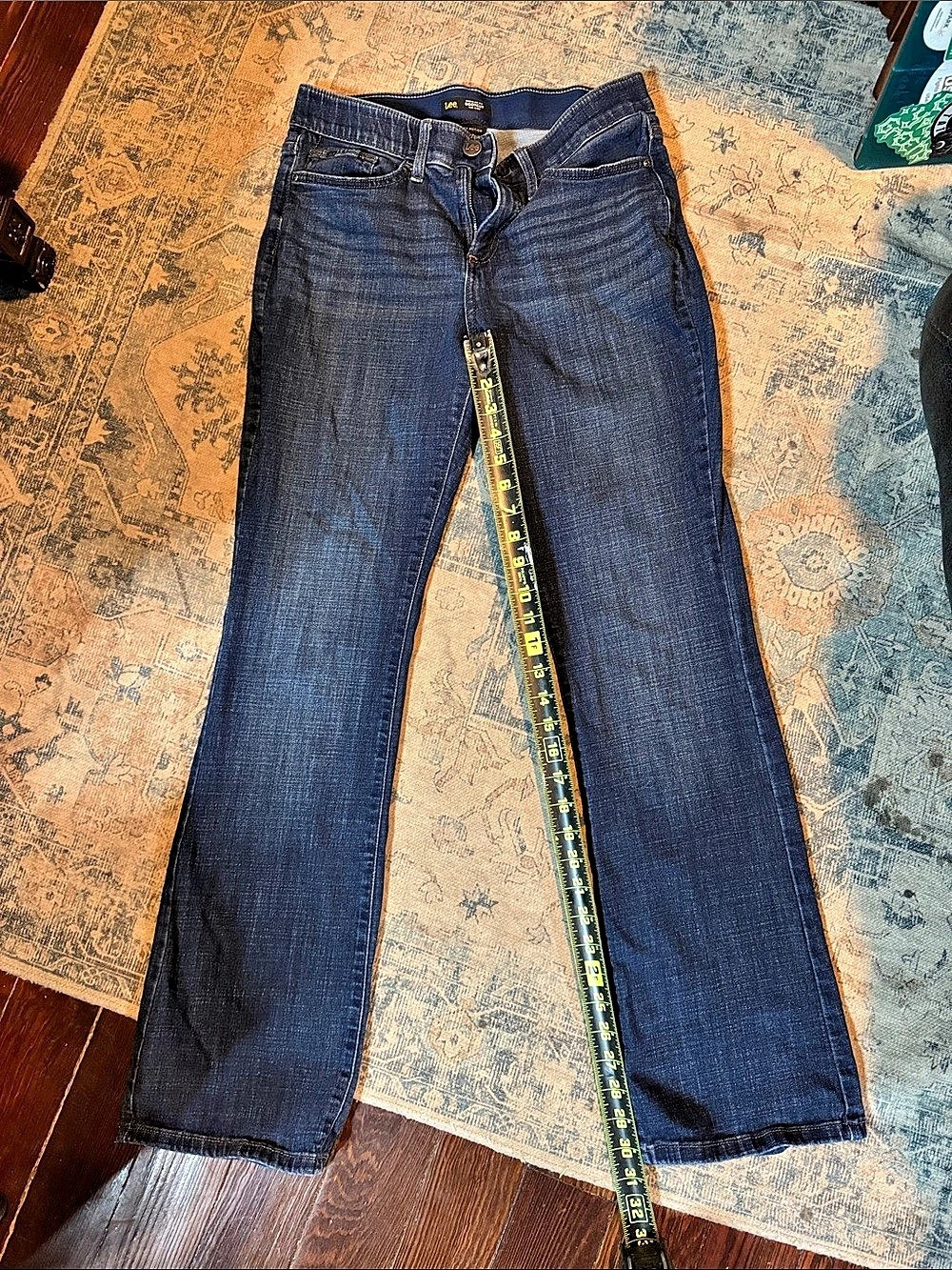 Lee Flex Motion Regular Fit Bootcut Jean in Blue, Waist 6 Long